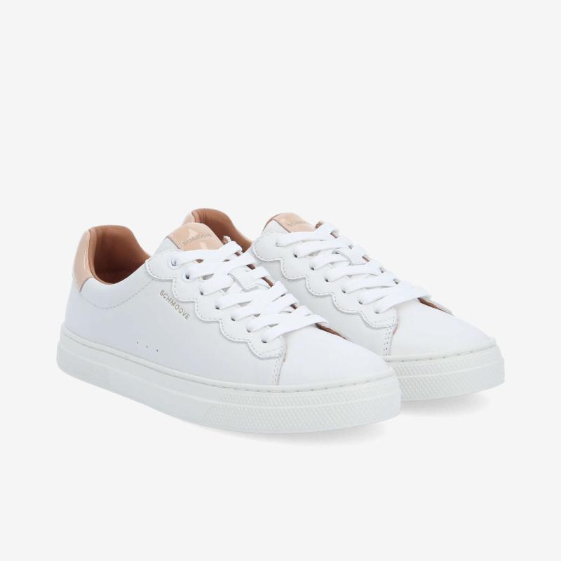 SPARKLE WAVE W - NAPPA/PATENT - WHITE/BEIGE